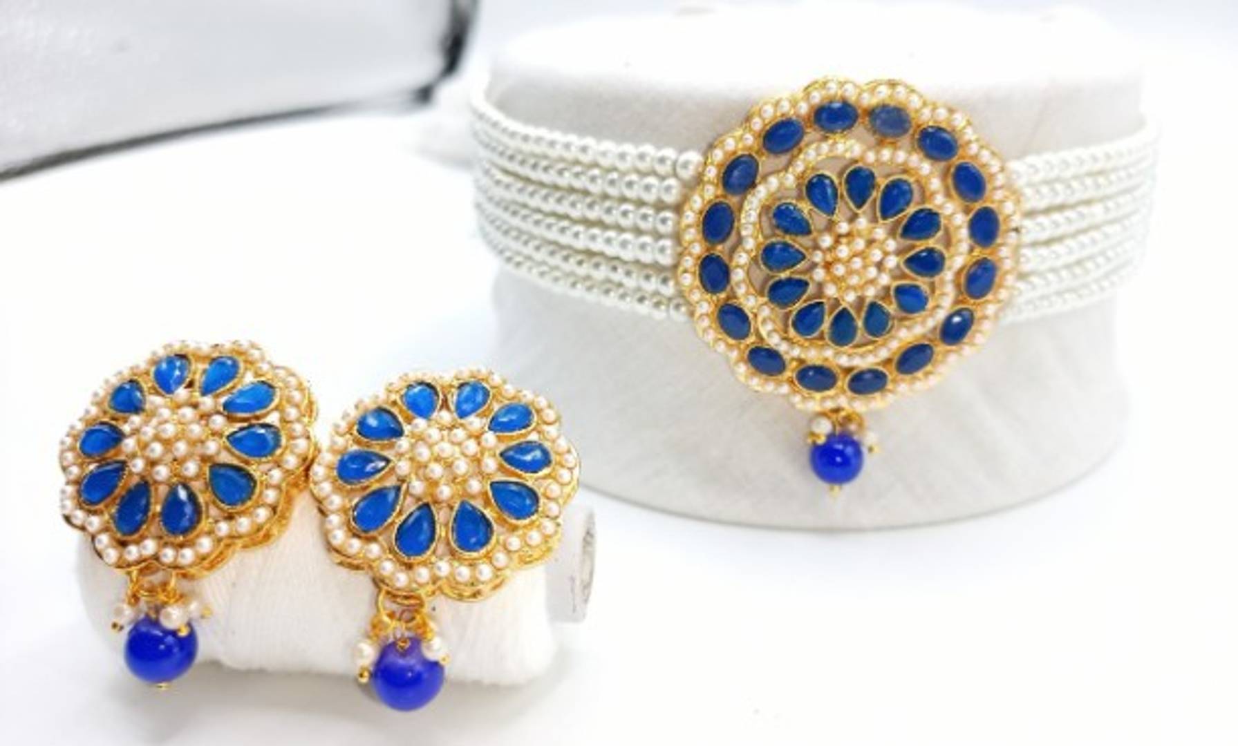 Women's Designer Necklace Earrings Set